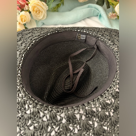 ✨Olive & Pique Black Hat ~ Boho, Western, Festival - Picture 6 of 7